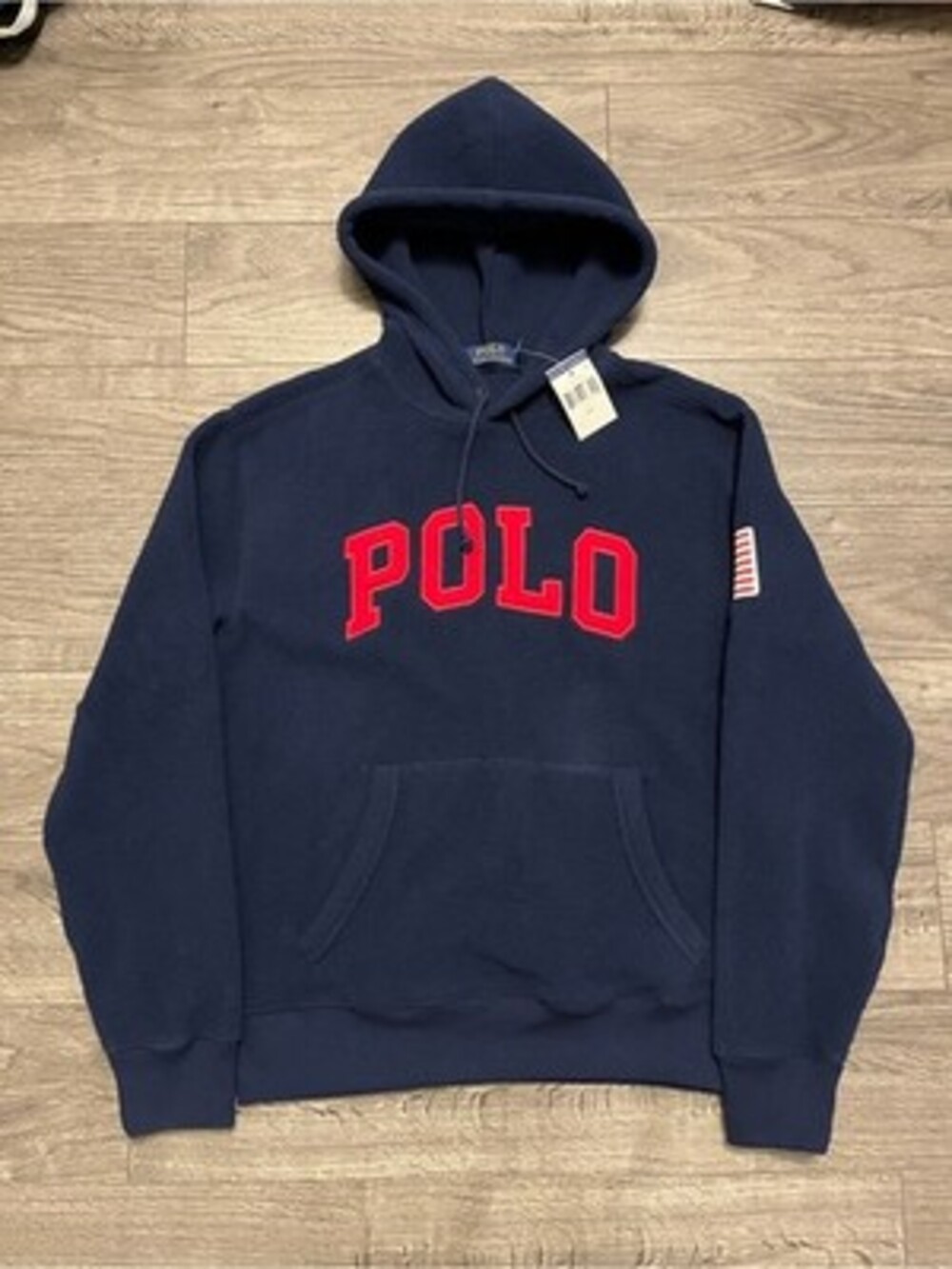 Polo by Ralph Lauren Navy Fleece hoodie Red Logo
